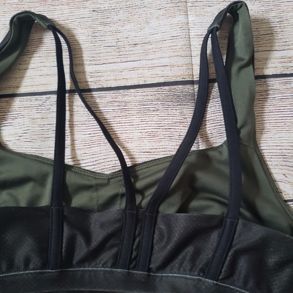 ❤️JOY LAB black green strappy sports bra S - Picture 4 of 5